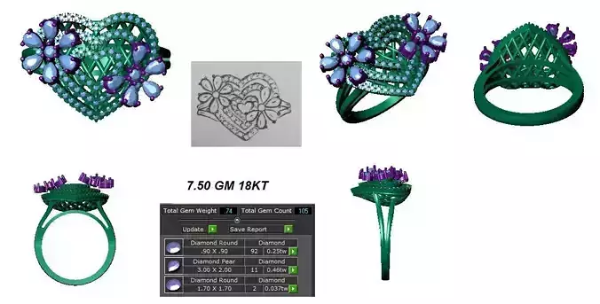  FANCY RINGS FOR WOMENS 48 