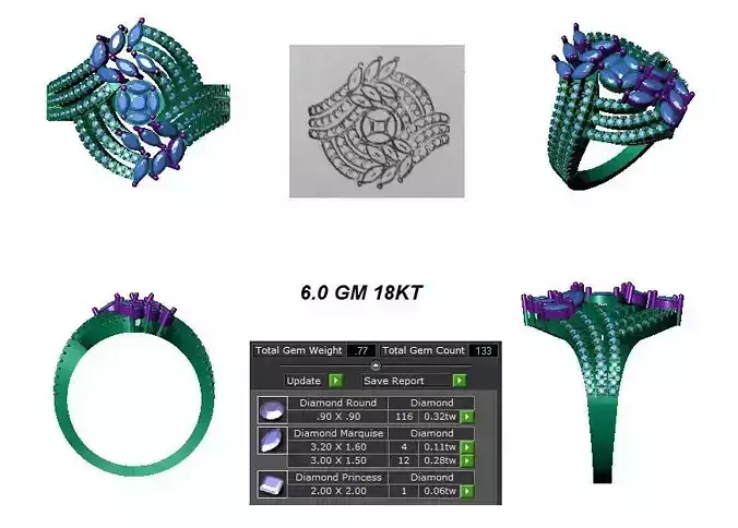  FANCY RINGS FOR WOMENS 41