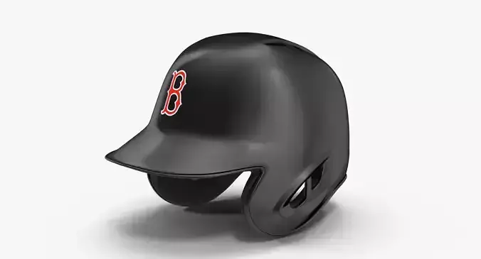 Baseball Helmet Two Sided Boston Black