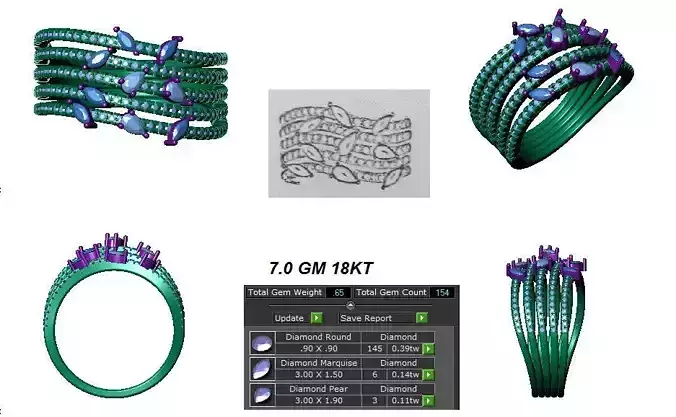  FANCY RINGS FOR WOMENS 40