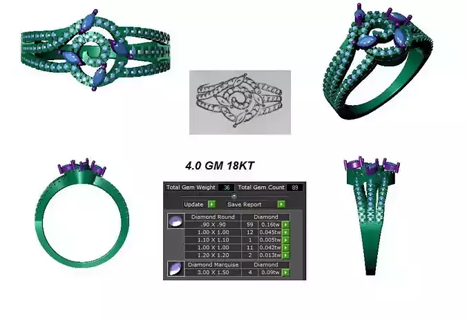  FANCY RINGS FOR WOMENS 38