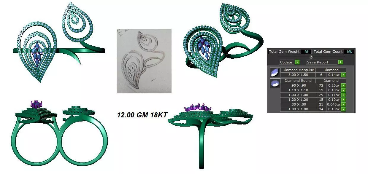 FANCY RINGS FOR WOMENS 29 3D model 3D printable | CGTrader