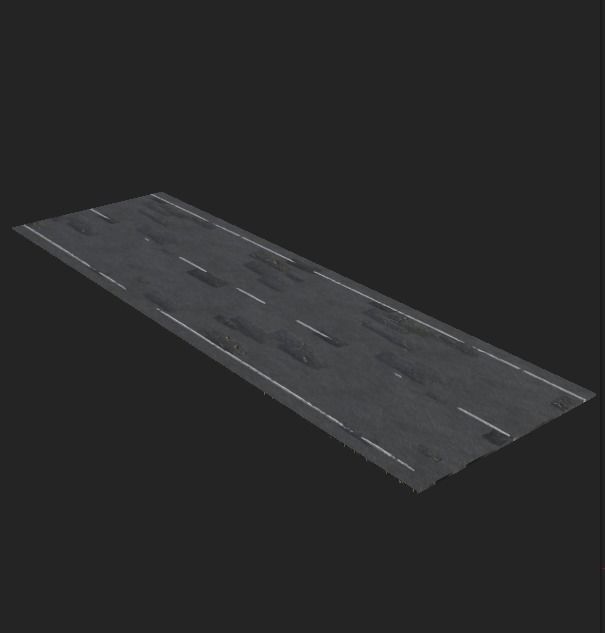 ROAD LOW POLY MODAL Free low-poly 3D model_1