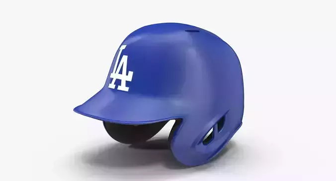 Baseball Helmet Two Sided LA Blue