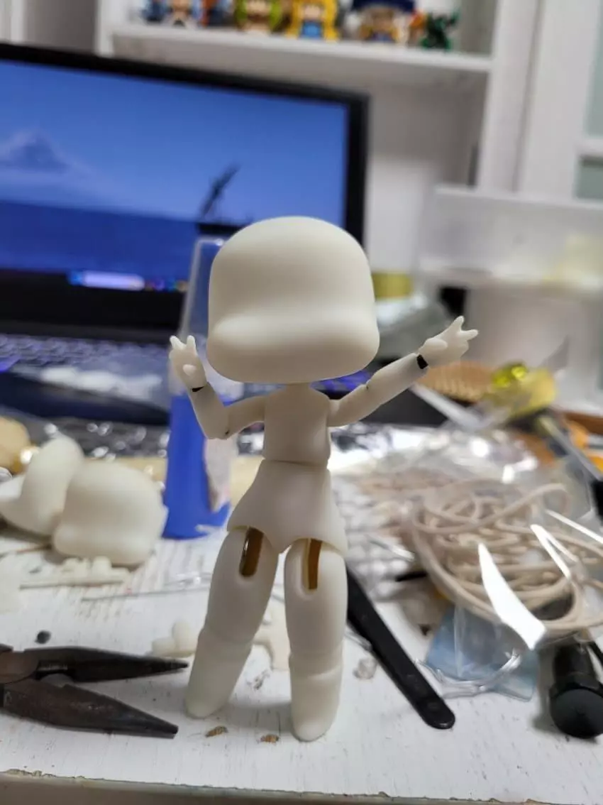 Base Doll Body For Trickal Characters 3D print model_0