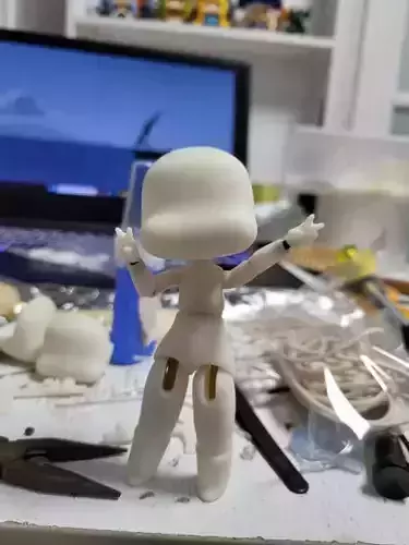 Base Doll Body For Trickal Characters 3D print model