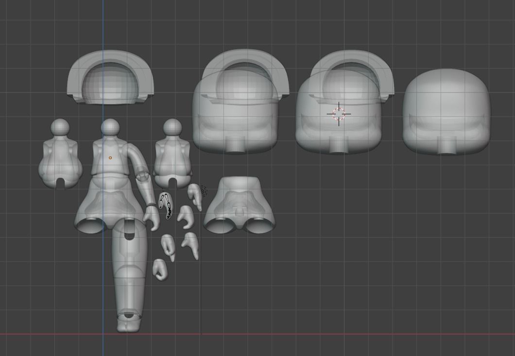 Base Doll Body For Trickal Characters 3D print model_1