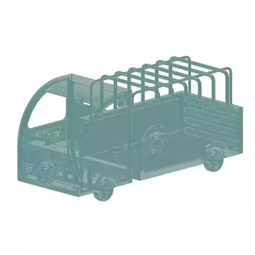 Glass Truck Toy 3D model