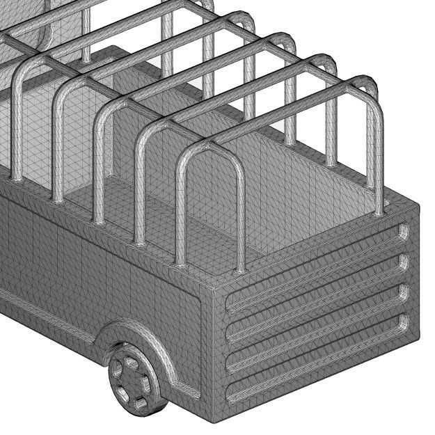 Glass Truck Toy 3D model_5