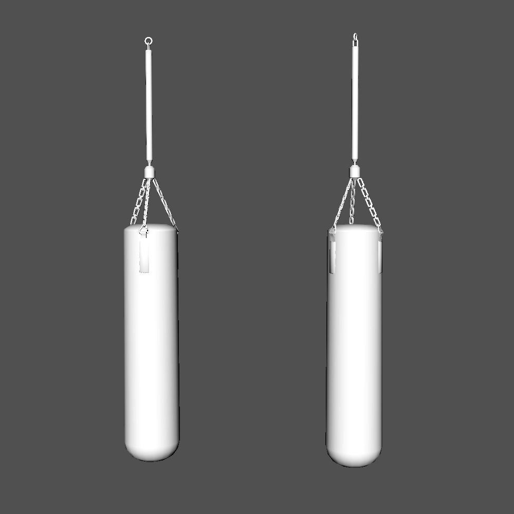 Boxing Bag 3D game ready model Low-poly 3D model_3