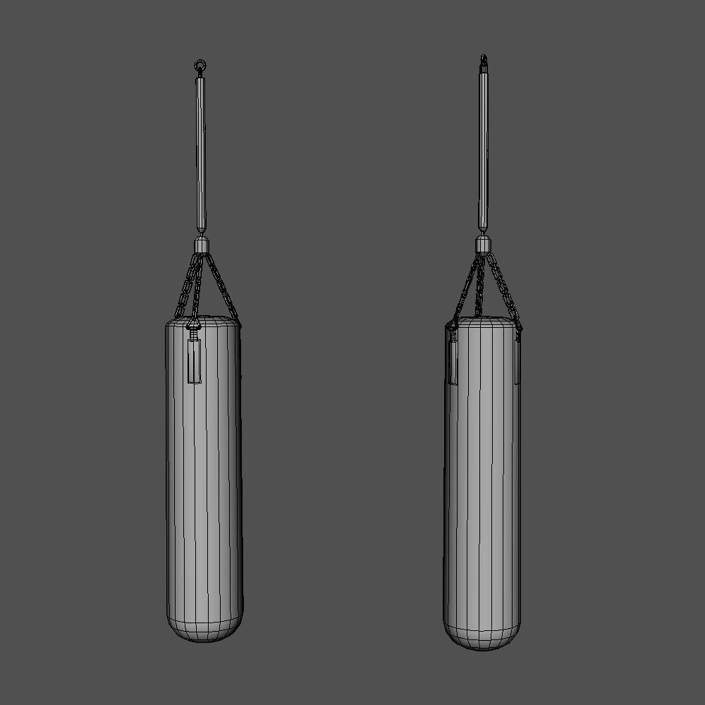 Boxing Bag 3D game ready model Low-poly 3D model_5