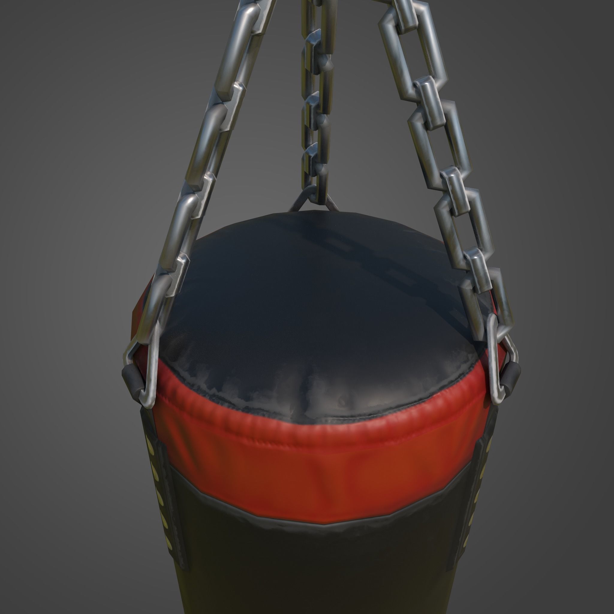Boxing Bag 3D game ready model Low-poly 3D model_2