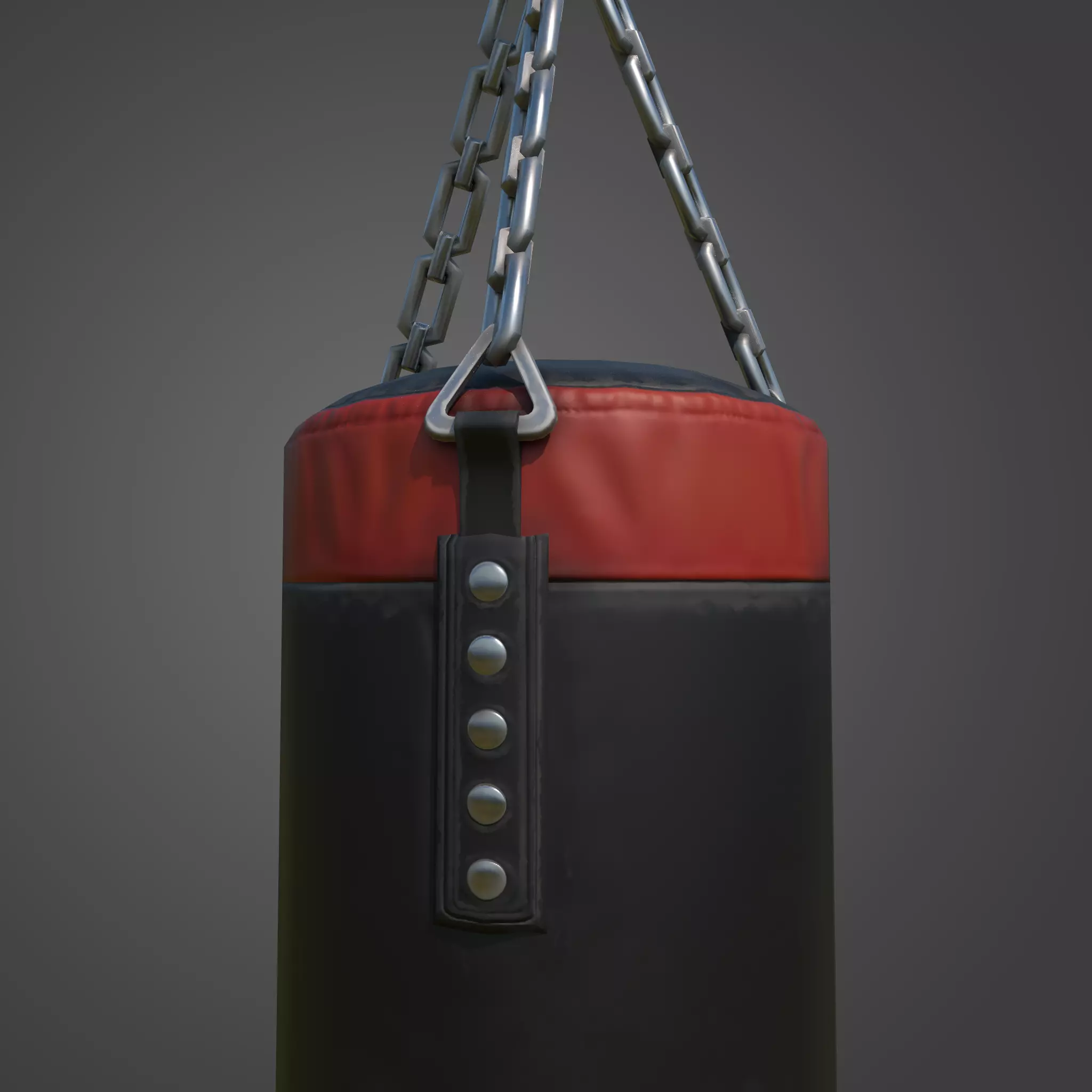 Boxing Bag 3D game ready model Low-poly 3D model_0