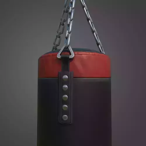 Boxing Bag 3D game ready model Low-poly 3D model