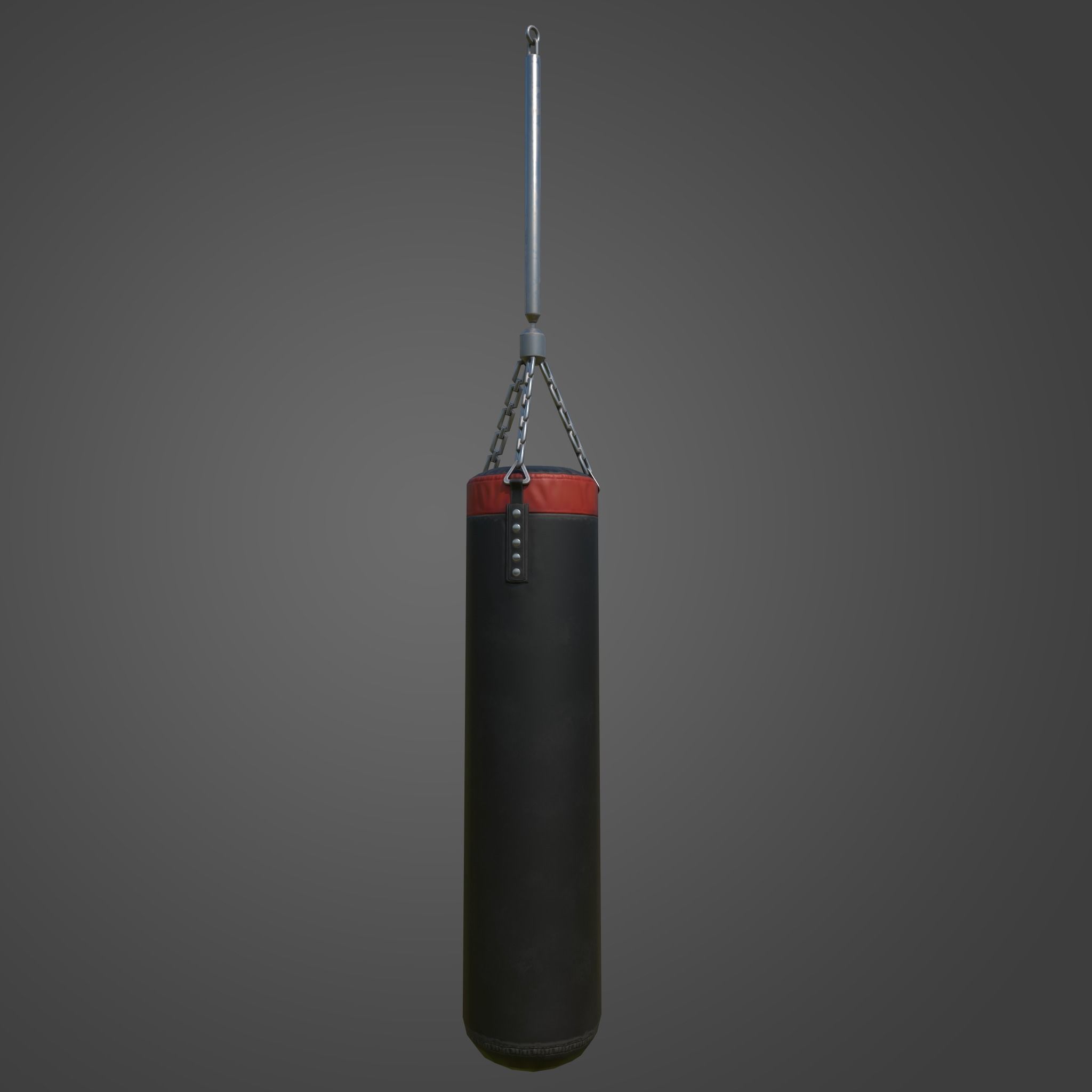 Boxing Bag 3D game ready model Low-poly 3D model_1