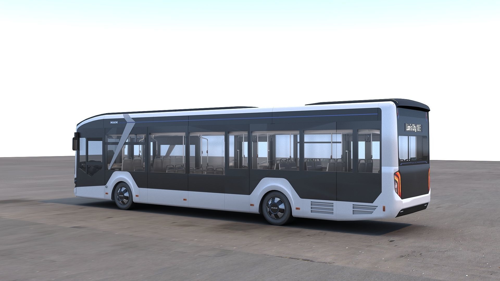 Man Lions City 12E 3D model_1