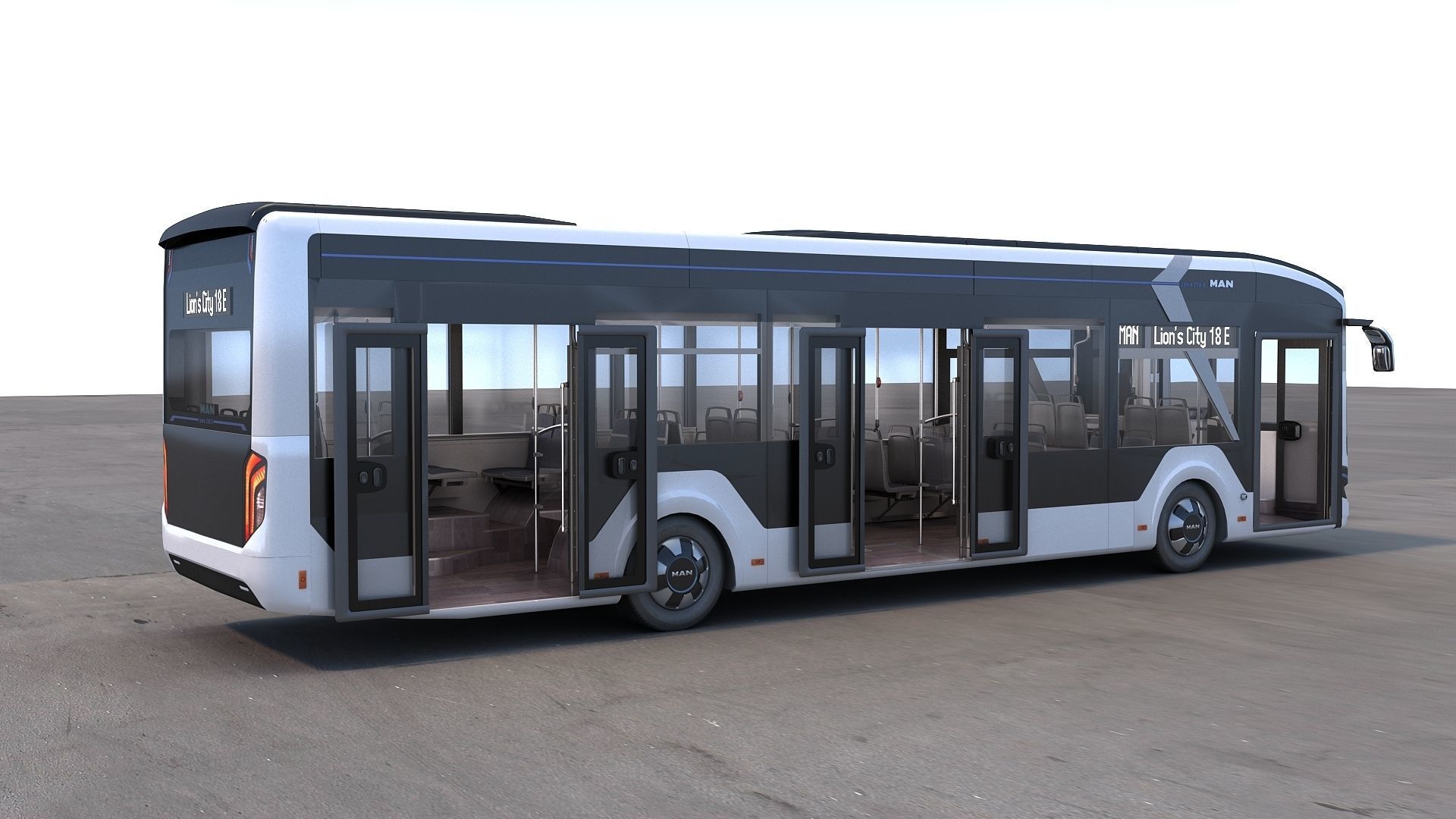 Man Lions City 12E 3D model_7