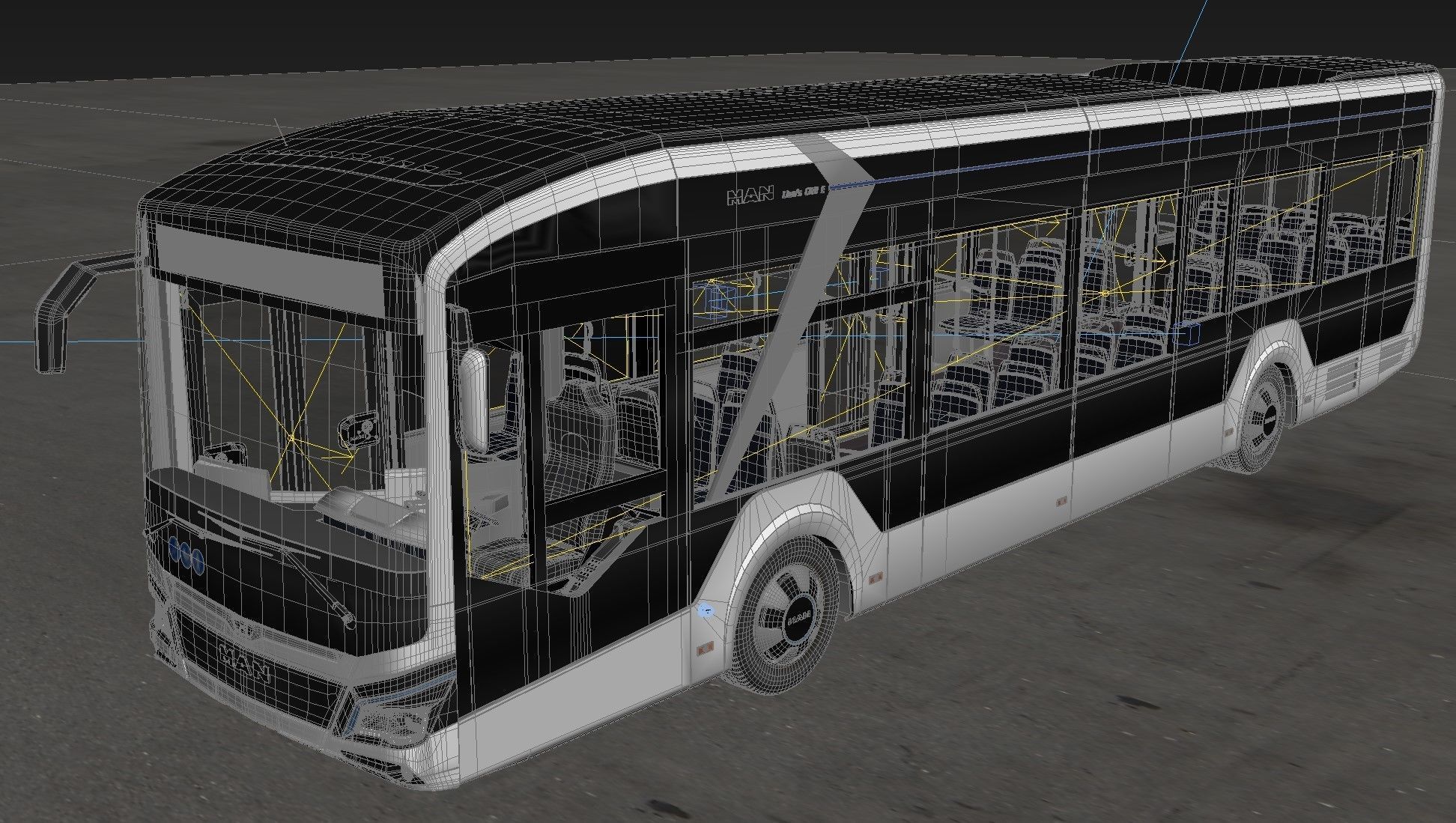 Man Lions City 12E 3D model_17