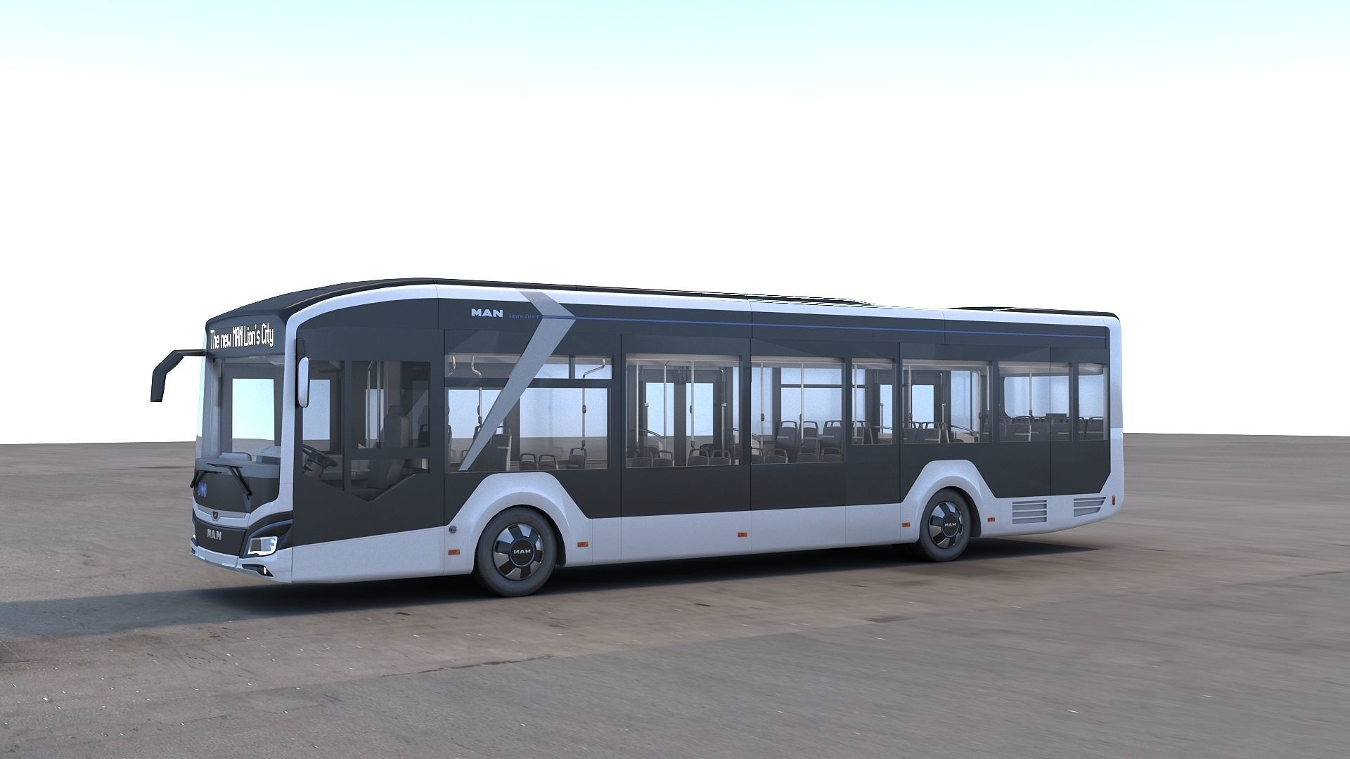 Man Lions City 12E 3D model_2