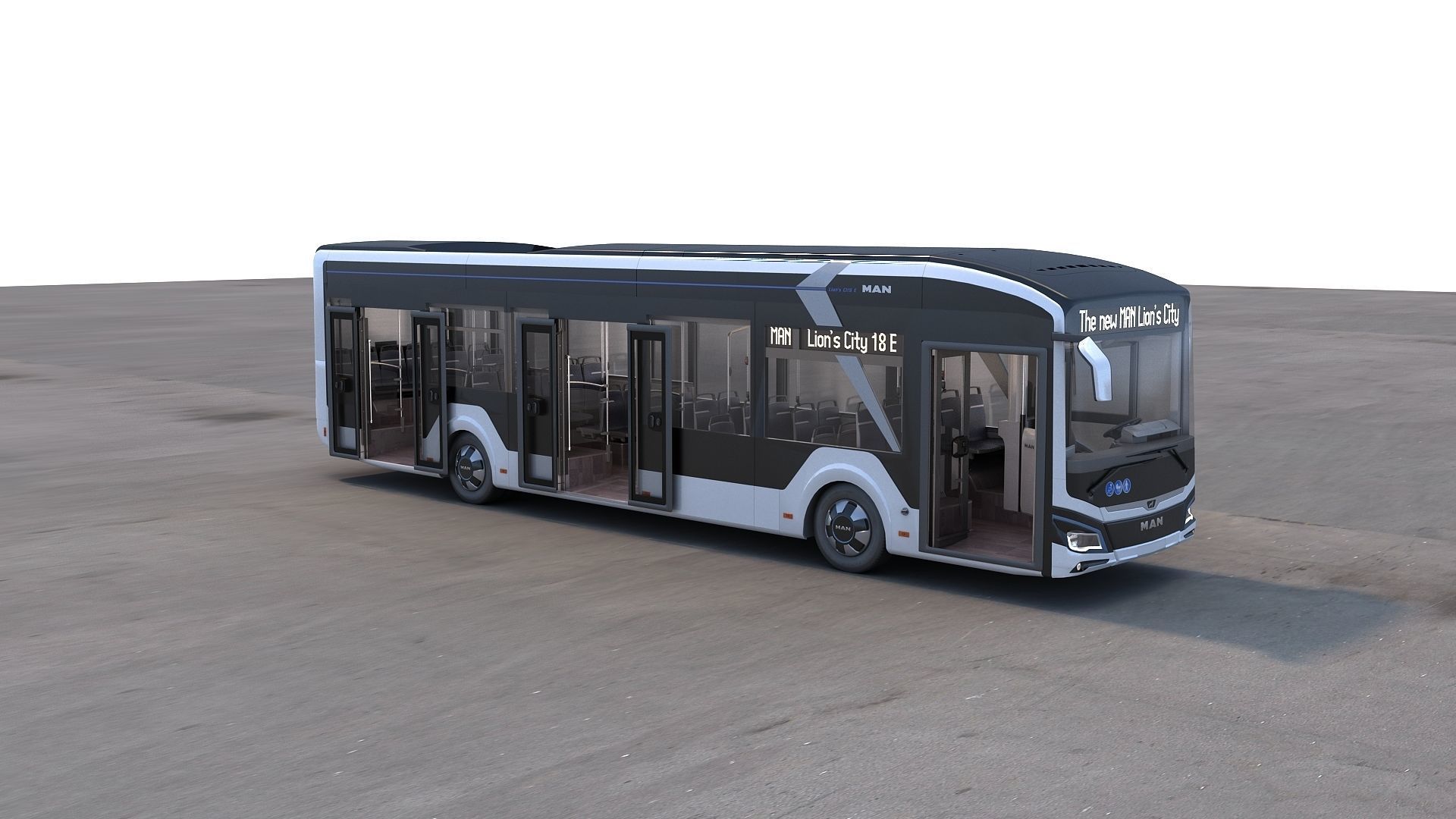 Man Lions City 12E 3D model_8