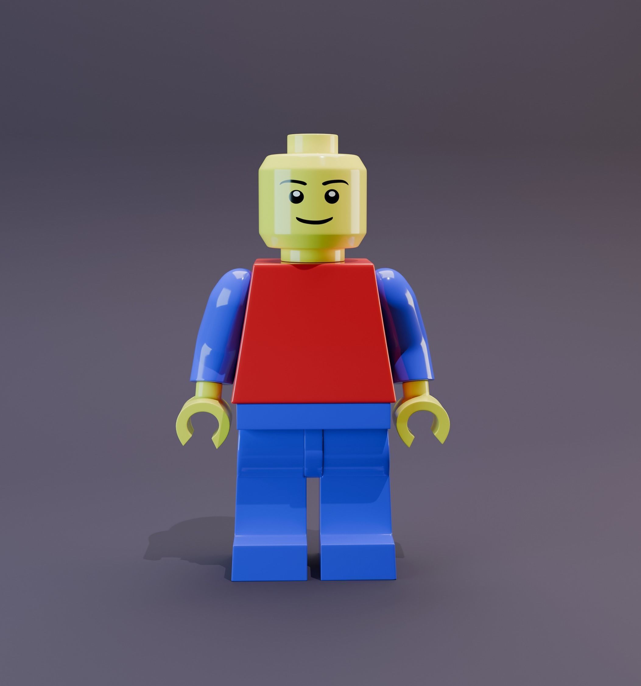 3D Lego men character 3D model_3