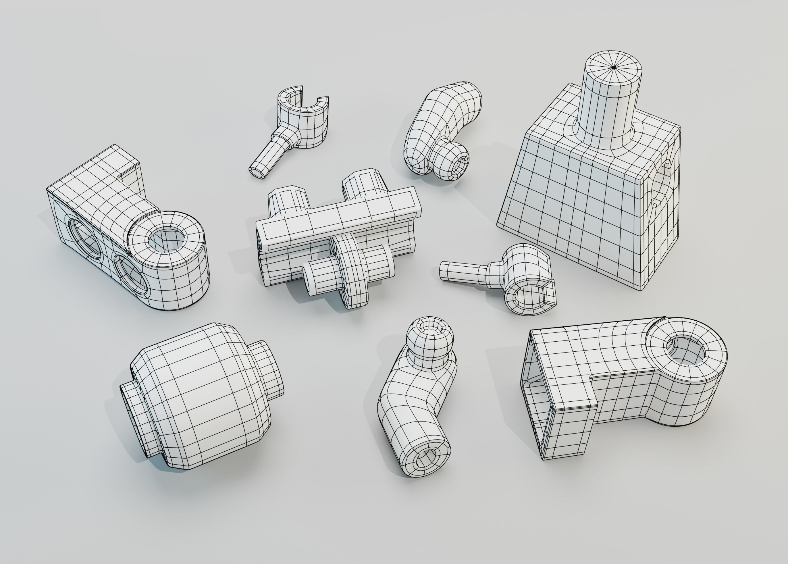 3D Lego men character 3D model_9