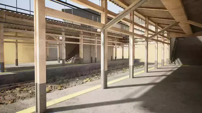 Modern Train Station 33 Assets