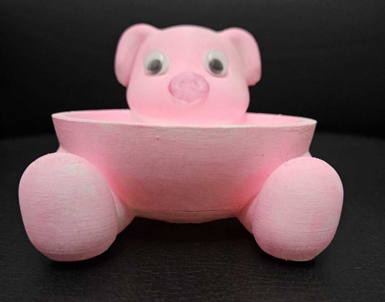 Cute Pig Pot 3D print model_15