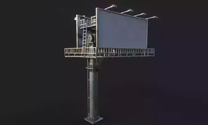 Street Pole Billboard Model