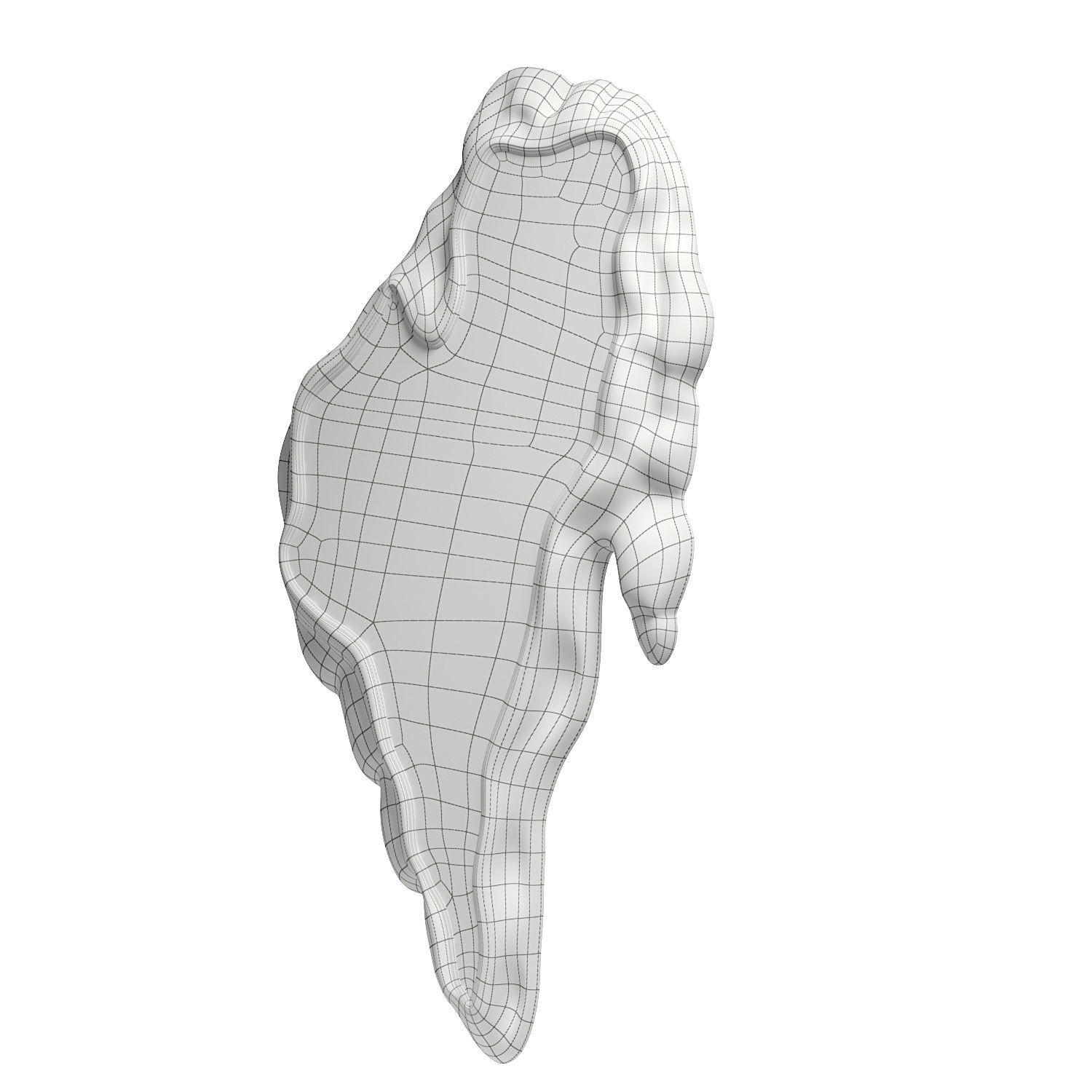 Crete luxury art design Melted Mirror Vertical 3D model_4