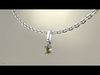 Marquise gemstone pendant Box 4x6mm 3D print model_1