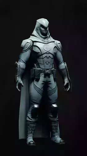 Moon Knight 3d Model