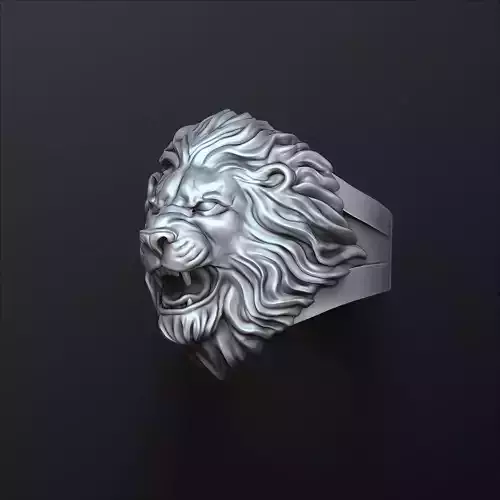 Classic Angry Lion ring