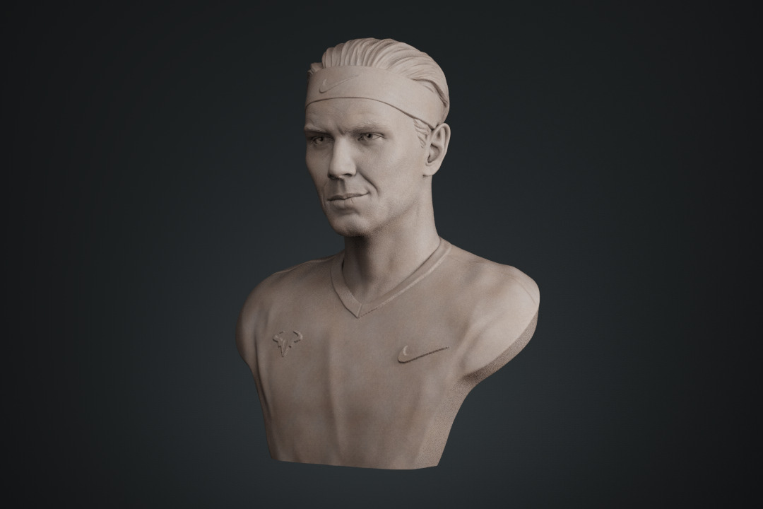 Rafael Nadal 3D print model_22