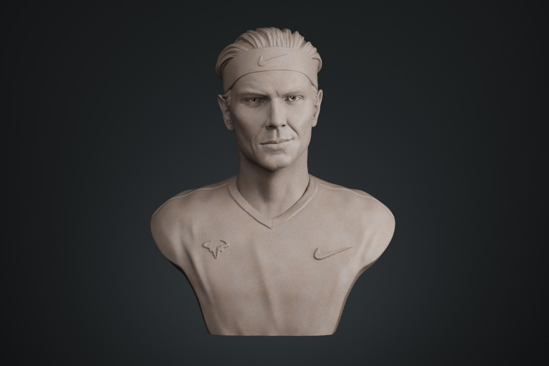 Rafael Nadal 3D print model_16