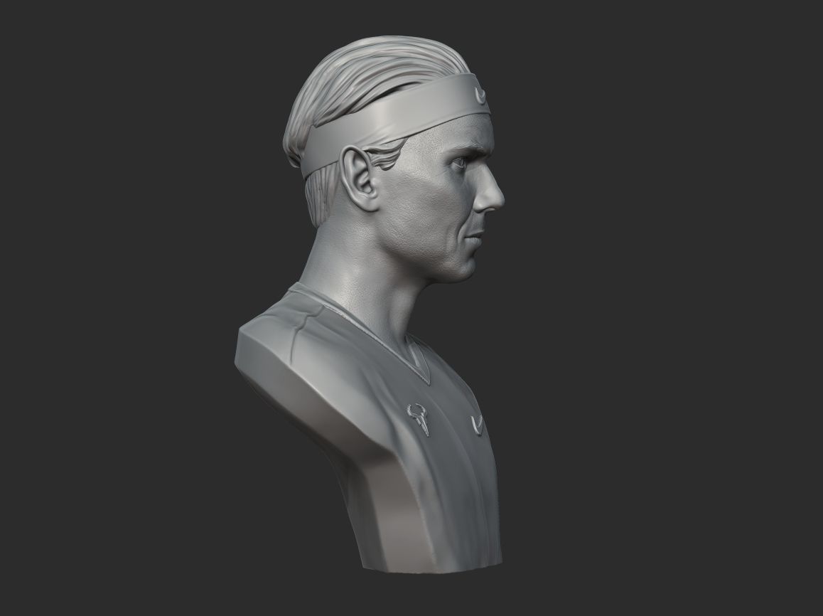 Rafael Nadal 3D print model_14