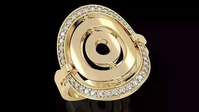 beautiful ring with stones