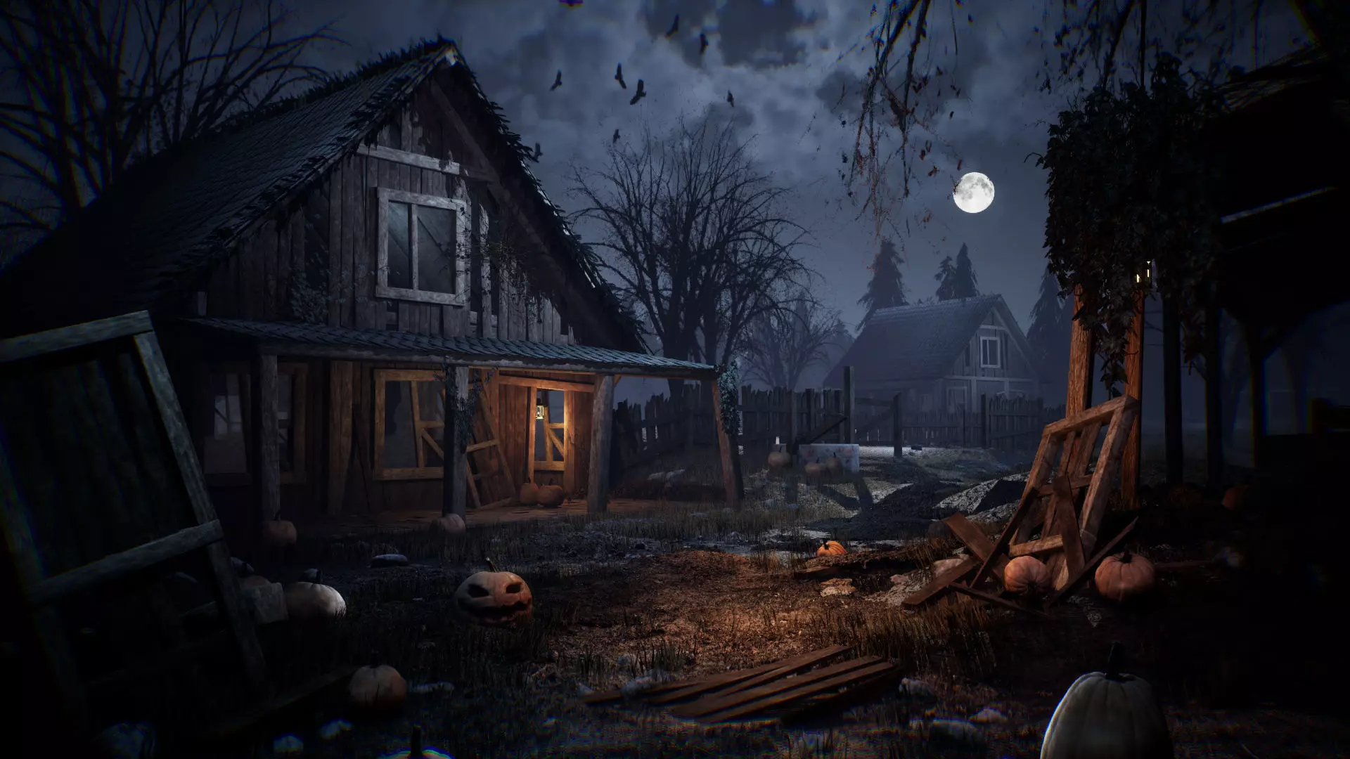 Haunted Farm 51 Assets Low-poly 3D model_0