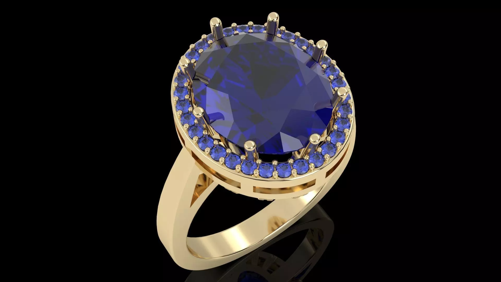 Engagement rings 3D print model_0