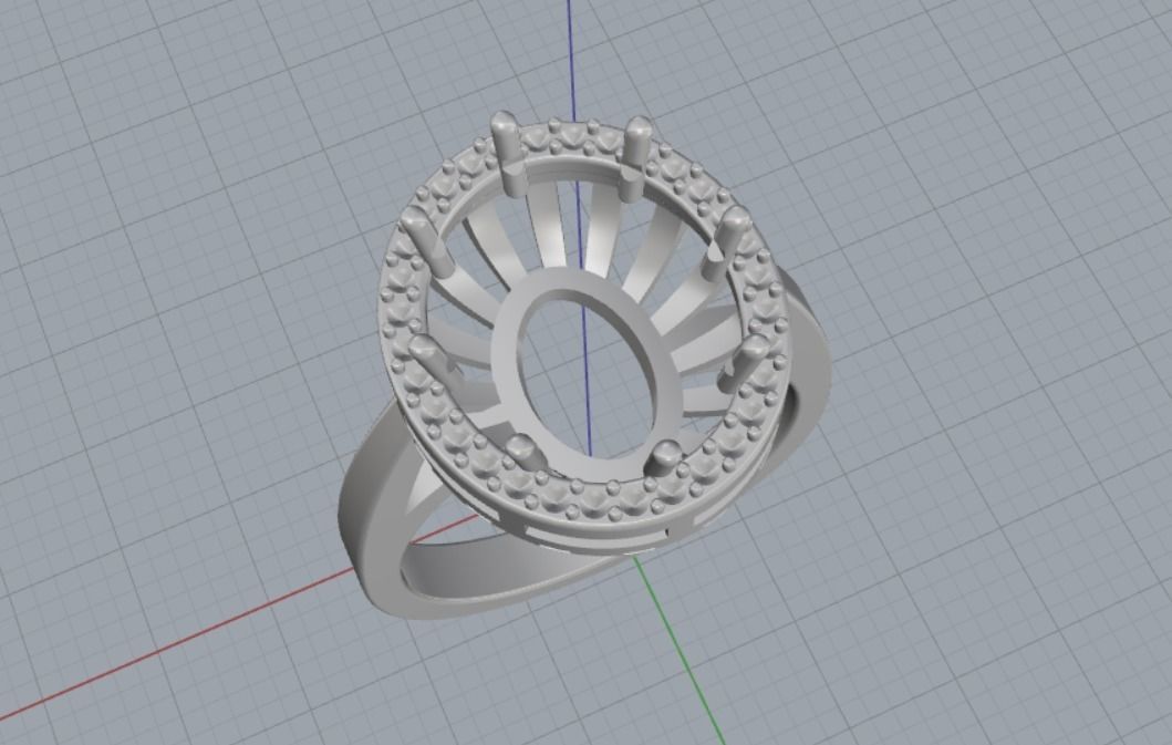 Engagement rings 3D print model_10