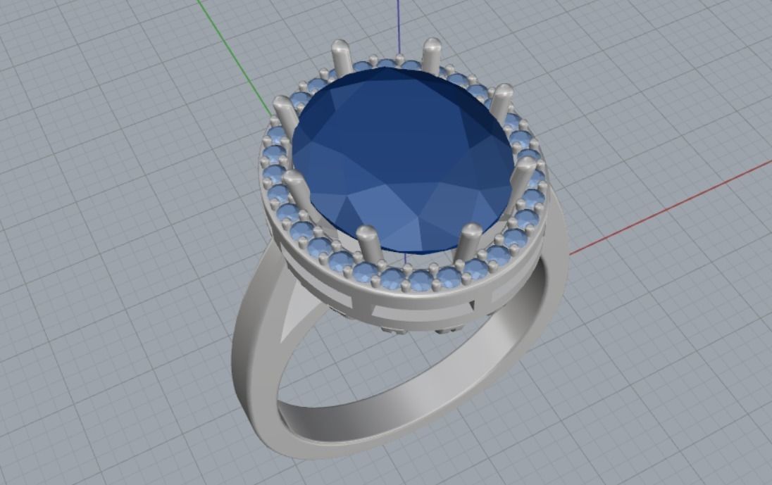 Engagement rings 3D print model_7