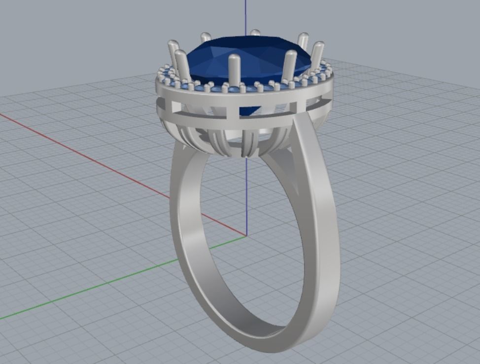 Engagement rings 3D print model_9