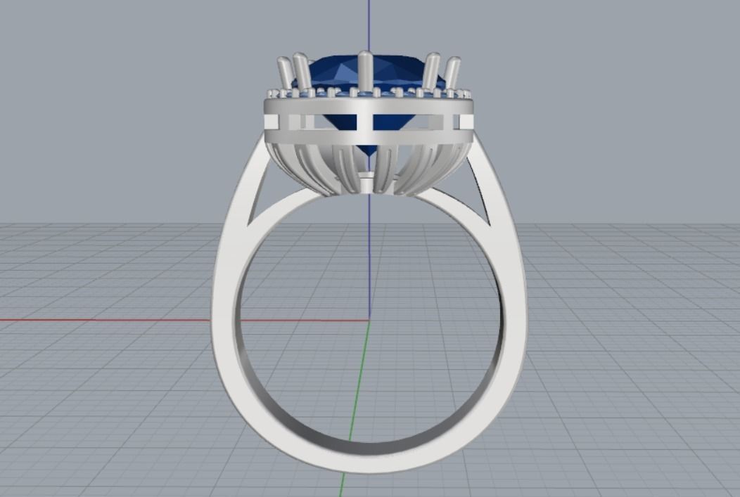 Engagement rings 3D print model_12