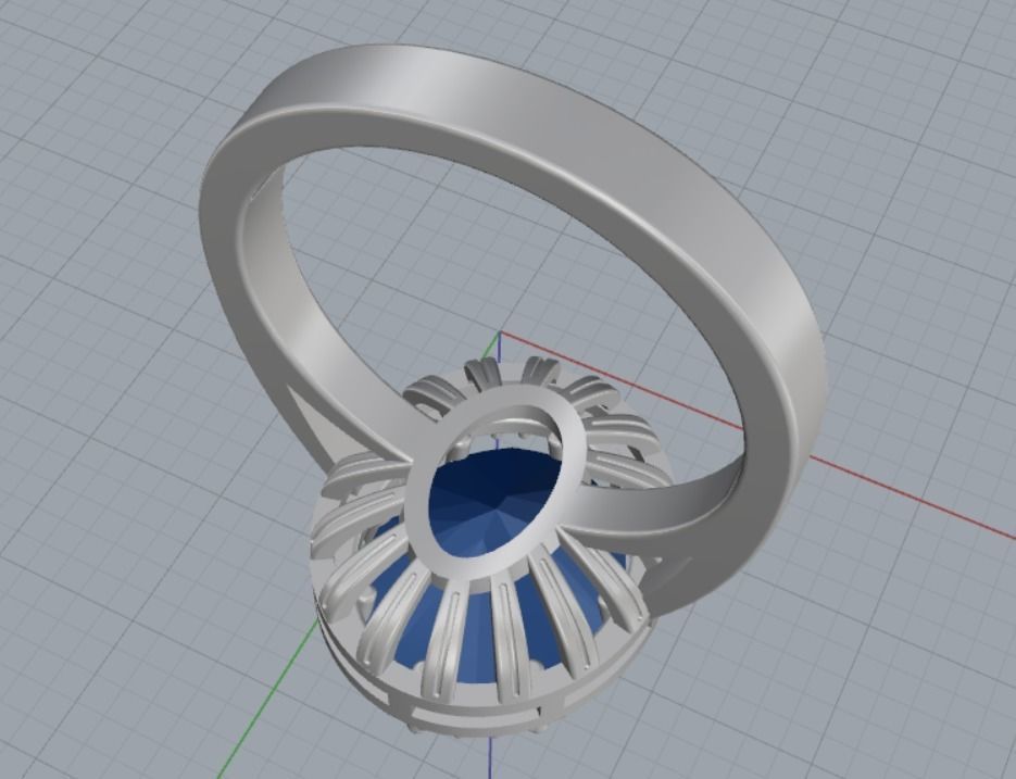 Engagement rings 3D print model_8