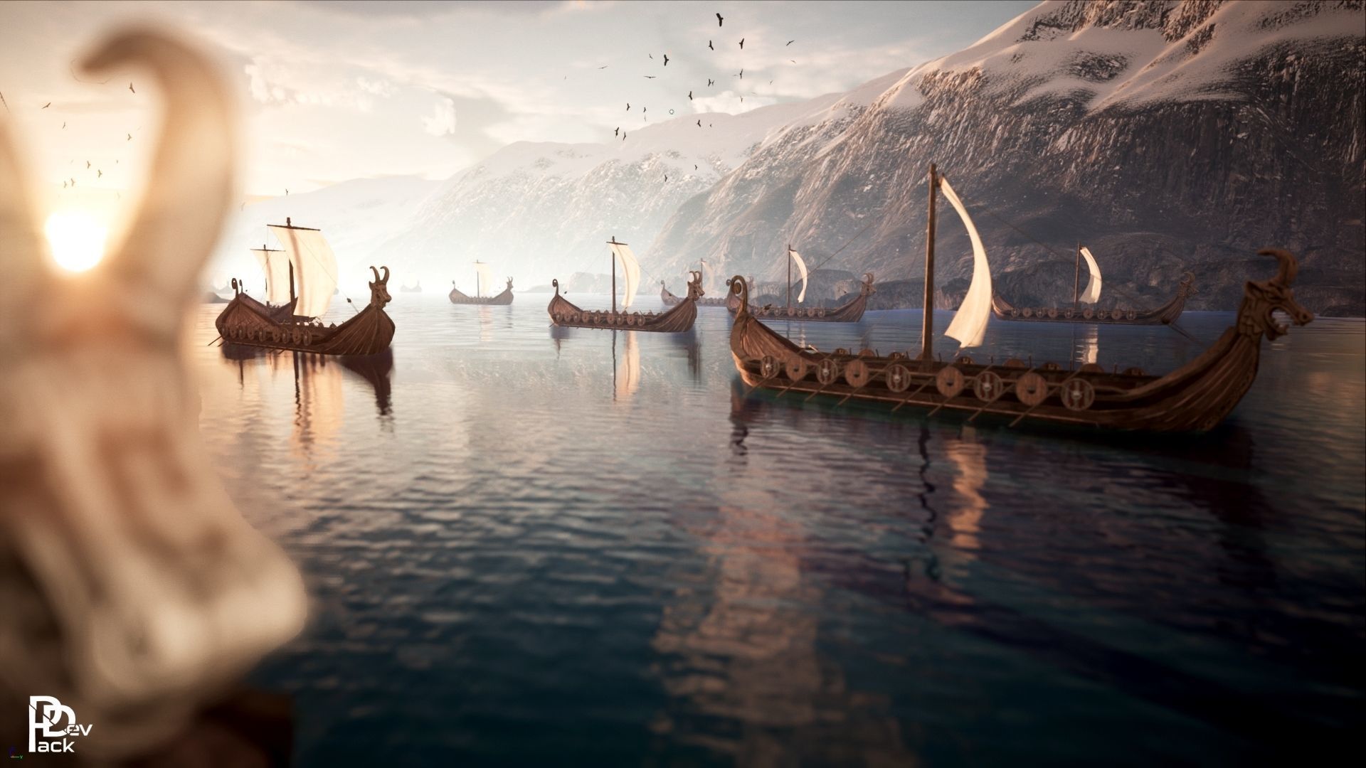 Viking Environment 46 Assets Low-poly 3D model_6