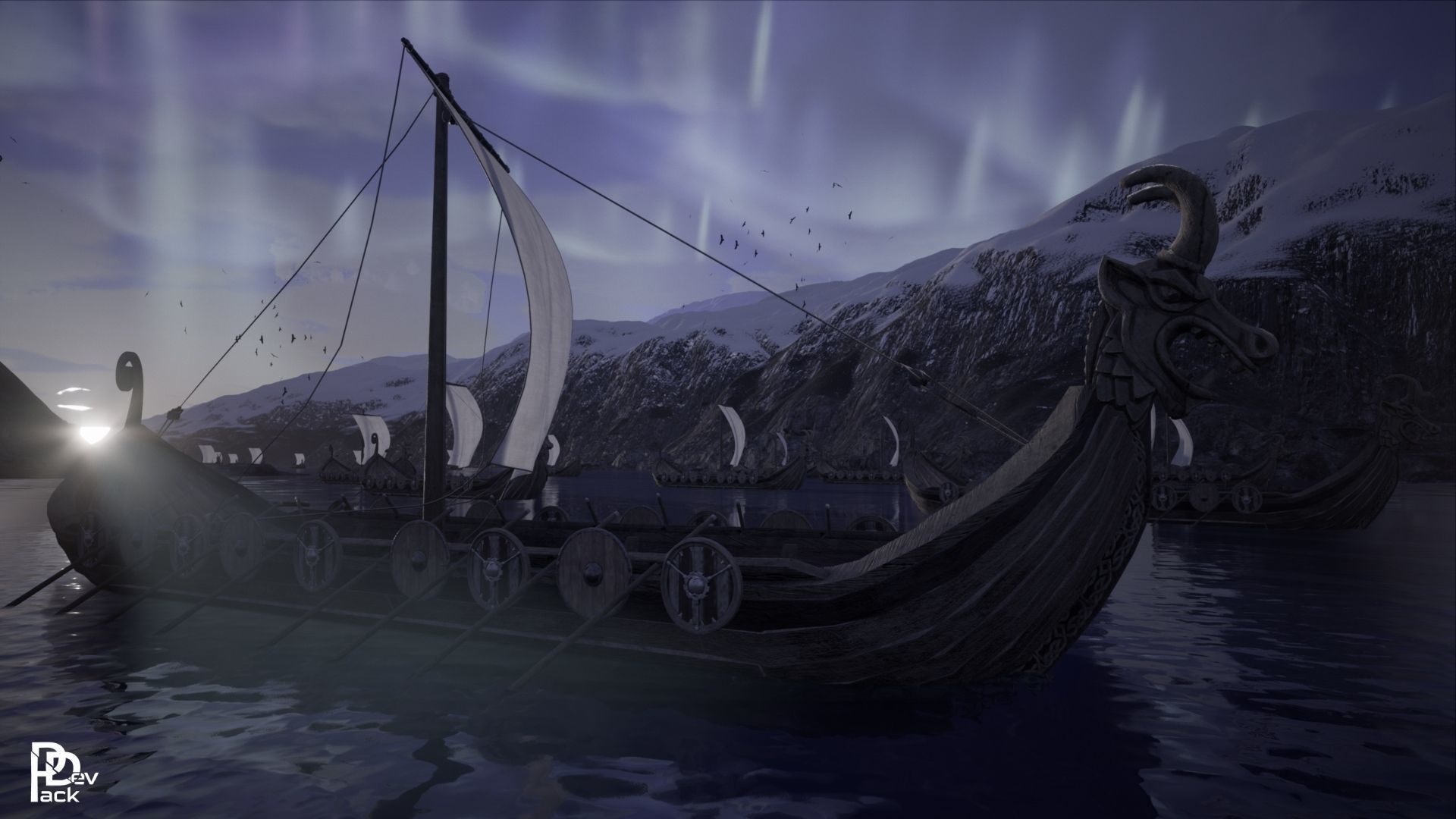 Viking Environment 46 Assets Low-poly 3D model_14