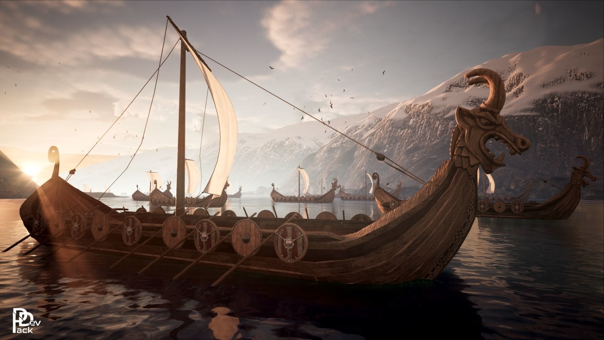 Viking Environment 46 Assets Low-poly 3D model_3