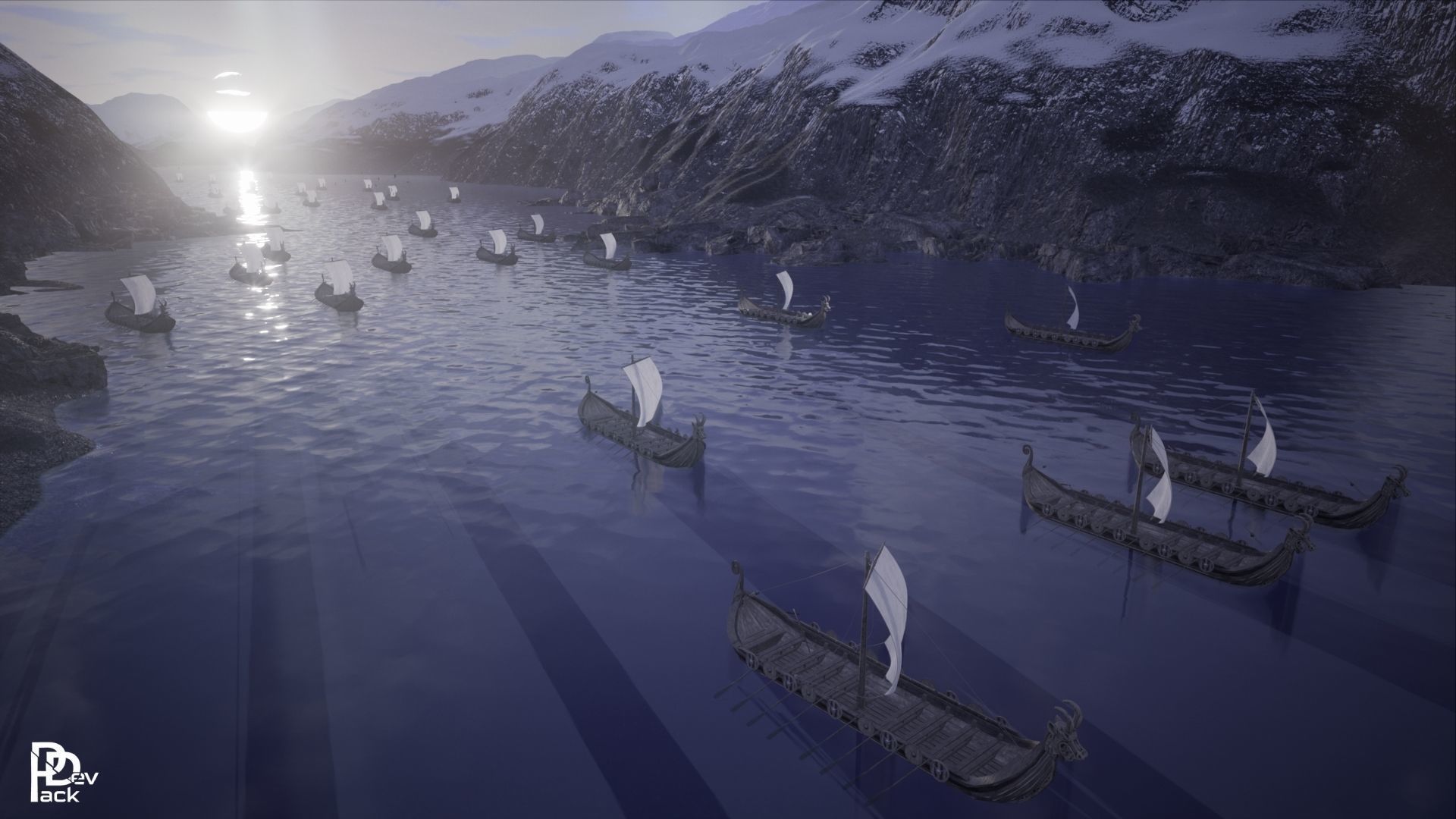 Viking Environment 46 Assets Low-poly 3D model_16