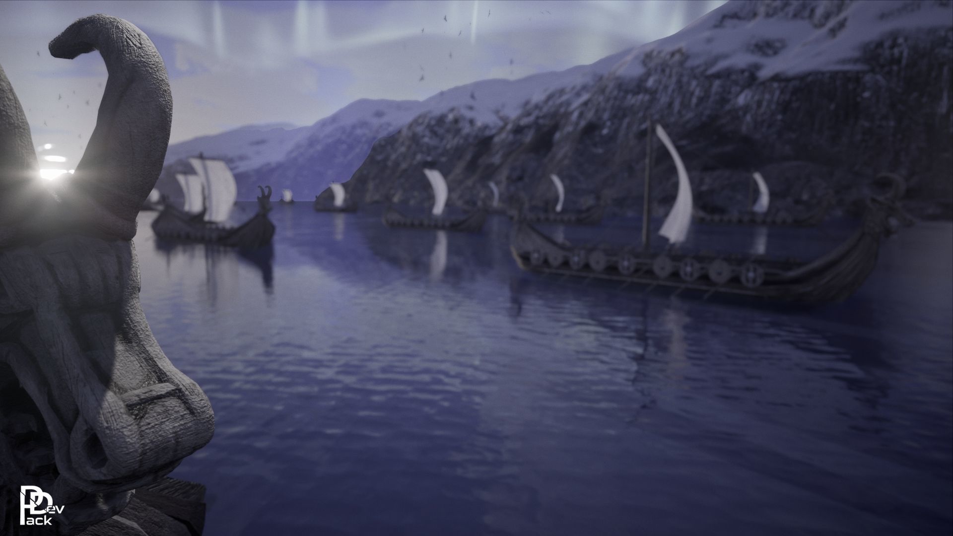 Viking Environment 46 Assets Low-poly 3D model_13