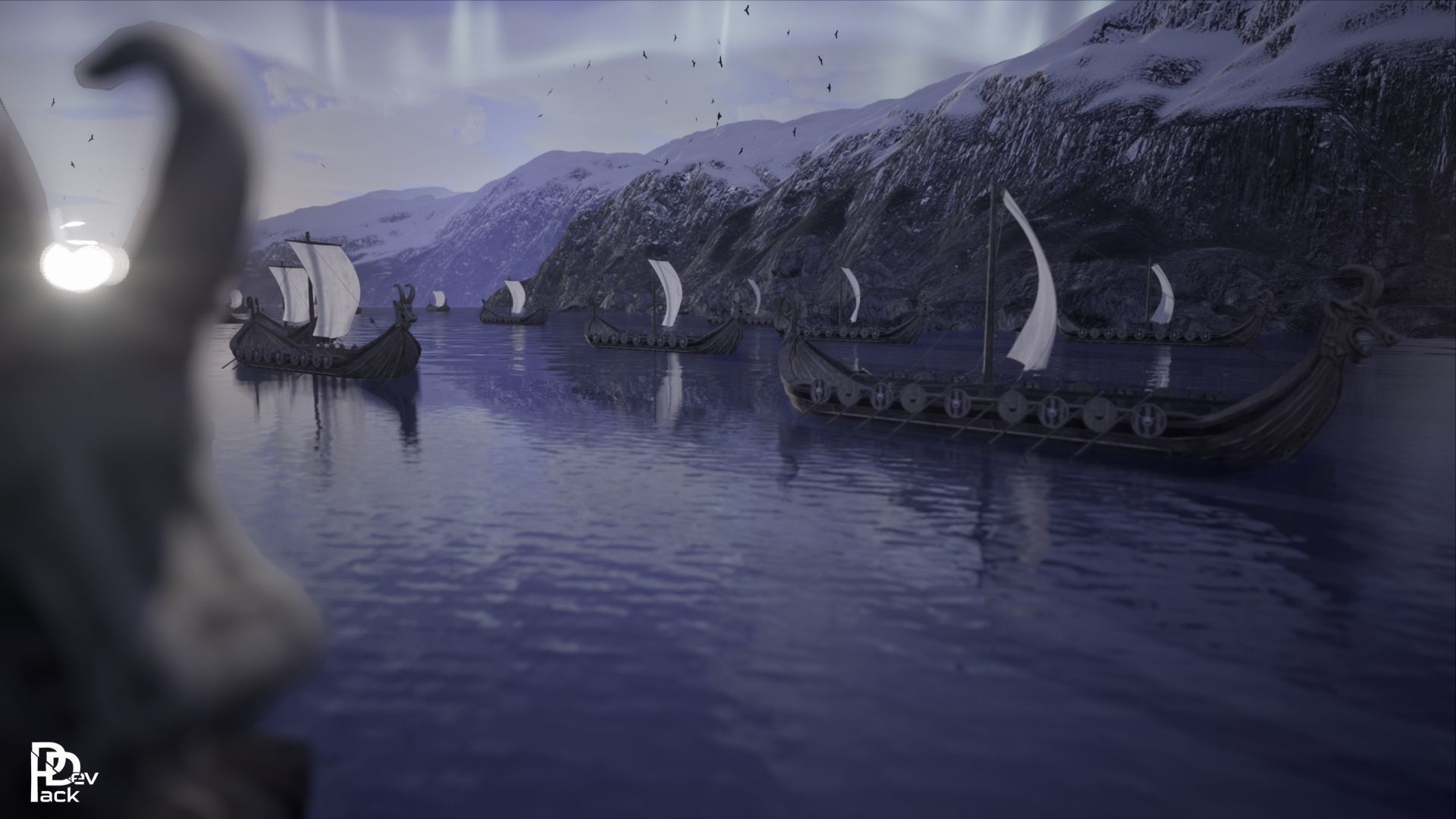 Viking Environment 46 Assets Low-poly 3D model_15